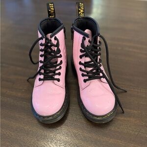 Dr. Martens Pink Lace-Up Boots toddler size 12